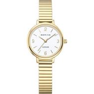 Foto de Reloj eslabones con numerales dorado