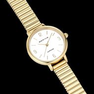 Foto de Reloj eslabones con numerales dorado
