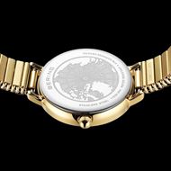 Foto de Reloj eslabones con numerales dorado